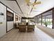 Inviting sunroom with tile flooring and lots of natural light at 3420 Dawn Ct, Lake Mary, FL 32746