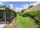 Well-maintained backyard with lush greenery and privacy from the neighboring houses at 711 Swan Ln, Altamonte Springs, FL 32701