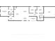 Detailed floor plan showcasing the layout of the home, including bedrooms, living room, kitchen, and garage at 744 Yukon Ln, Debary, FL 32713
