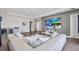 Spacious living room with a bar area, modern furniture, and media setup for relaxation and entertainment at 7905 Jacks Club Dr, Kissimmee, FL 34747