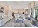 Spacious open living area with modern decor connecting to the kitchen at 7905 Jacks Club Dr, Kissimmee, FL 34747