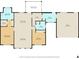 Floor plan showing layout of the main bedroom, kitchen, living room, laundry, and garage at 8717 Se 156Th St, Summerfield, FL 34491
