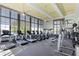 Well-equipped fitness center with large windows offering picturesque views at 8848 Bismarck Palm Dr, Winter Garden, FL 34787