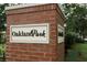 Neighborhood entrance sign at Oakland Park at 907 Celadon St, Winter Garden, FL 34787
