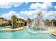Inviting community pool area with water features, perfect for relaxation and Gathering fun at 9574 Meadow Hunt Way, Winter Garden, FL 34787