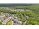 Beautiful aerial view of a community nestled among mature trees with a pond nearby at 1131 Indigo Dr, Kissimmee, FL 34747