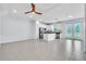 Contemporary kitchen with stainless steel appliances and a center island at 1262 E 10Th St, Apopka, FL 32703