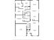 Detailed floor plan showcasing the layout of the home, including the kitchen, bedrooms, living room, and bathrooms at 1405 Osprey Ridge Dr, Eustis, FL 32736