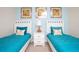 Inviting bedroom with matching twin beds and colorful artwork creates a welcoming space at 17419 Placidity Ave, Clermont, FL 34714