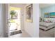 Inviting entryway with tiled floors leading to a view of a stylishly decorated bedroom at 17419 Placidity Ave, Clermont, FL 34714