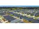 An aerial view of a neighborhood featuring modern homes and landscaping at 2005 Noble Dr, Davenport, FL 33837