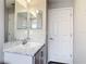 Bathroom featuring stylish vanity, modern fixtures, and an easy to clean aesthetic at 2005 Noble Dr, Davenport, FL 33837