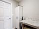 Well-organized pantry with countertop, cabinet and storage space for supplies at 2005 Noble Dr, Davenport, FL 33837