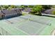 Aerial view of community tennis courts on a sunny day at 206 Diamond Cv # 106, Casselberry, FL 32707