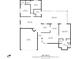 Detailed floorplan with dimensions, showing the layout of the home, including the room sizes at 2106 Altoona Ln, Deltona, FL 32738