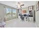 Bright office with tile flooring, lots of natural light, and custom-built storage at 2995 Flying Blackbird Rd, Bartow, FL 33830
