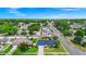 Aerial view highlighting the home's location within a suburban neighborhood and nearby amenities at 3379 Monika Cir, Orlando, FL 32812