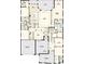 Detailed floor plan illustrating the layout of the home, including room dimensions and key features at 3883 Grassland Loop, Lake Mary, FL 32746