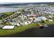 Aerial view of the community amenities, including a pool, lazy river, and recreation areas at 4772 Kings Castle Cir, Kissimmee, FL 34746
