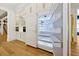 Interior of large refrigerator with white and silver shelving at 5525 Isleworth Country Club Dr, Windermere, FL 34786