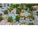 Overhead shot of community with pool, tennis court and parking surrounded by trees and greenery at 7768 Sugar Bend Dr # 7768, Orlando, FL 32819