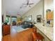 Bright open living room and kitchen with breakfast bar at 7768 Sugar Bend Dr # 7768, Orlando, FL 32819