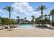 Community pool area featuring lounge chairs and palm trees at 1018 Boxelder Ave, Minneola, FL 34715