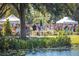 A vibrant outdoor marketplace with people browsing vendors and enjoying the lakeside view at 1106 Celebration Ave, Celebration, FL 34747