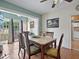 Inviting dining room boasts hardwood floors, large windows, and a classic dining set for Gathering meals at 16 E Orange Street St, Davenport, FL 33837