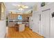 Charming kitchen with stainless appliances, granite countertops and eat-in island at 1640 N Atlantic Ave, New Smyrna Beach, FL 32169