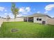 Expansive backyard with lush lawn, privacy fence, and a covered patio perfect for outdoor living at 2003 Spring Shower Cir, Kissimmee, FL 34744