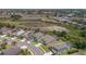 Wide aerial shot of a residential community with houses, trees, and a scenic view at 2655 Star Lake View Dr, Kissimmee, FL 34747