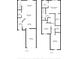 Detailed floor plan illustrating layout of each level of the home at 5102 Monticello Heights Ln, Oviedo, FL 32765