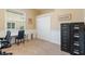Bright office space with a built-in desk, ample storage, and natural light at 530 Heatheroak Cv, Altamonte Springs, FL 32714