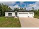 Beautiful single-story home boasting a three-car garage, stone accents, and a well-kept lawn at 13068 Sw 36Th Ct, Ocala, FL 34473
