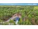 Wide aerial shot of a home nestled amongst green forestry at 13297 Sw 69Th Pl, Ocala, FL 34481
