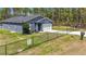 Charming home featuring a two-car garage, fenced yard, and lush green grass at 13297 Sw 69Th Pl, Ocala, FL 34481