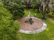 Aerial view of a community playground with a central play structure, seating and surrounding green space at 14003 Hampshire Bay Cir, Winter Garden, FL 34787