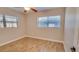 Bright bedroom with tiled floors and a ceiling fan at 1809 Pineview Cir, Winter Park, FL 32792