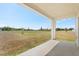 Covered patio with views of the spacious backyard at 4459 Bluff Oak Loop, Kissimmee, FL 34746