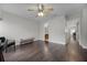 Bonus room featuring wood-look flooring and access to a bathroom at 479 Cidermill Place, Lake Mary, FL 32746
