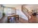 Game room with a pool table and stairs that feature wood and carpeted design at 4891 Lyric Dr, Mascotte, FL 34753