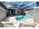 Enjoy this private pool, with ample patio seating and a screened enclosure at 8993 Cabot Cliffs Dr, Davenport, FL 33896