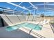 Enjoy this private pool, with ample patio seating and a screened enclosure at 8993 Cabot Cliffs Dr, Davenport, FL 33896