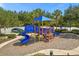 Fun community playground featuring a blue and yellow play structure with slides and climbing areas at 1031 Marcello Blvd, Kissimmee, FL 34746
