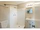 Compact bathroom with a tiled shower and vanity at 1108 Jordan Ave, Orlando, FL 32809