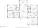 Layout of home featuring three bedrooms, two bathrooms, living room, sunroom, kitchen, laundry room, and garage at 1108 Jordan Ave, Orlando, FL 32809