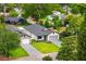 New construction shows manicured lawn, neutral color palette, and thoughtful design for a modern aesthetic at 1109 Naples Dr, Orlando, FL 32804