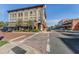 Street view featuring a historic Magnolia building with palm trees adding charm to the streetscape at 1240 Blue Daze Ln, Eustis, FL 32726