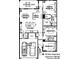 Detailed floor plan featuring 3 bedrooms, 2 baths, kitchen, living spaces, and garage layout at 125 Silver Maple Rd, Groveland, FL 34736